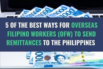 An image of currency bills laid out on a laptop with the title - 5 Best Ways for Overseas Filipino Workers (OFWs) to Send Remittances to the Philippines