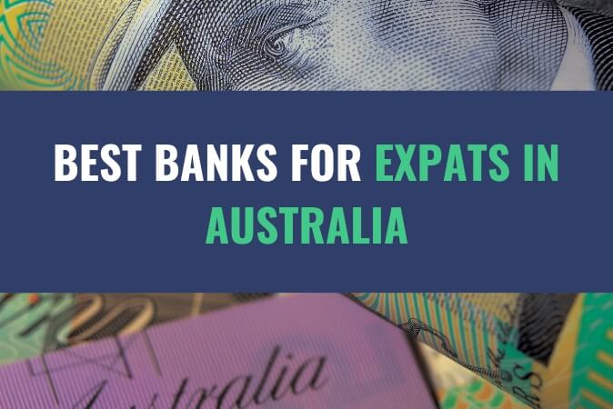 A zoomed in image of currency bills with the title - Best Banks for Expats in Australia