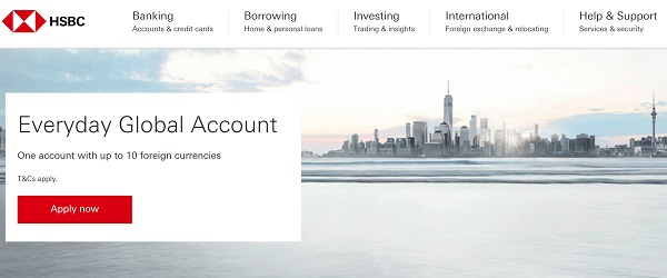 Best Australian Banks for Expats - HSBC Everyday Global Account