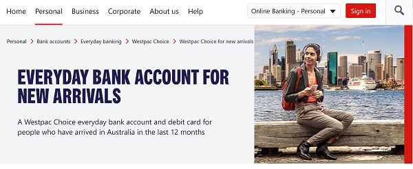 Best Australian Banks for Expats - Westpac Choice Everyday bank account