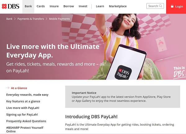 Best mobile wallets in Singapore - DBS PayLah!