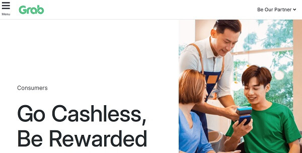 An image showing the leading mobile wallet in Singapore - GrabPay