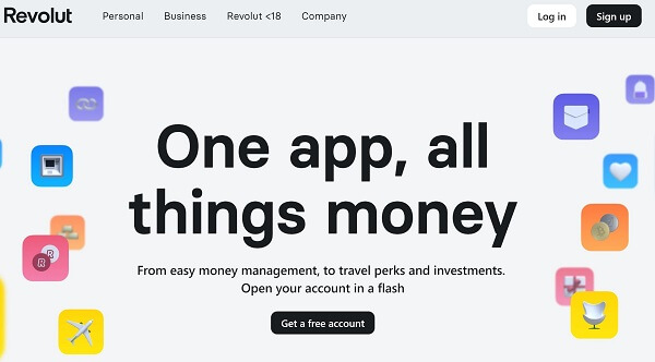 Best banks for digital nomads - Revolut (best for international payments)
