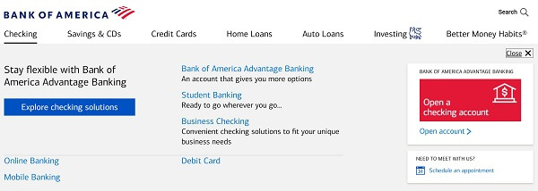 Best US banks for foreigners and expats - Bank of America