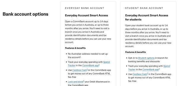 Best Australian Banks for Expats - Commonwealth Bank Everyday Account Smart Access bank account