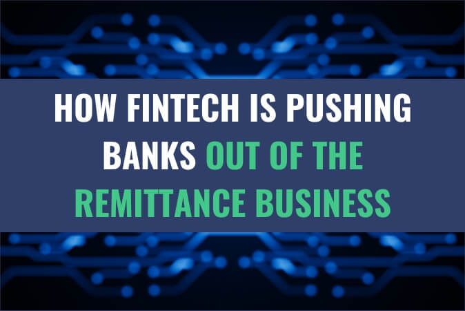 A blue hologram image with the title - How Fintech Is Pushing Banks Out Of The Remittance Business