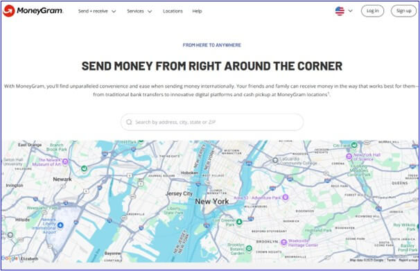 An image showing how to find a MoneyGram agent location nearby