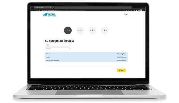 Step by step guide to Subscribe to FXPro CopyTrade for forex trading - Step 4 - Enter subscription details
