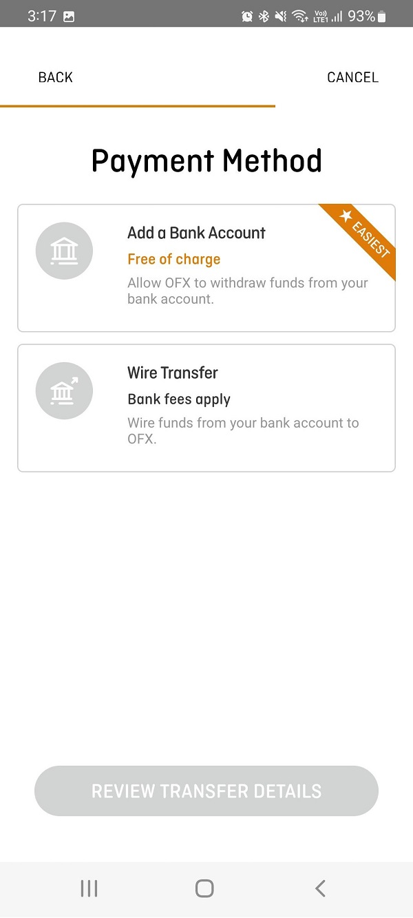 An image showing how to choose a payment method to pay for your ATO tax payment with OFX