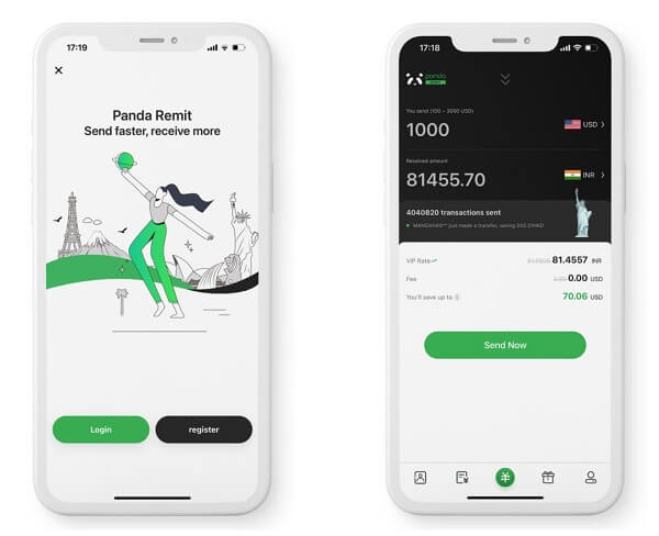 Step by Step Guide to Send Money to India Using UPI with Panda Remit - Login into your account