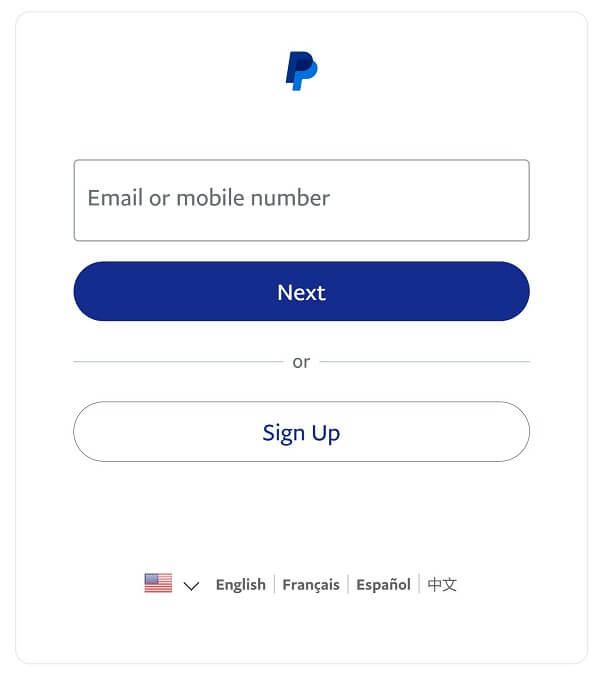 An image showing how to login into your PayPal account