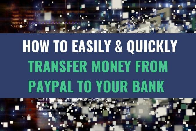 An image of a hologram with lights and buildings with the title - How to Easily and Quickly Transfer Money from PayPal to Your Bank