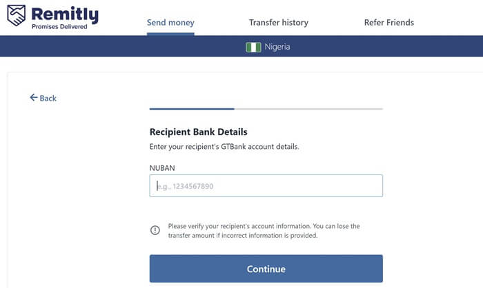 How to use a NUBAN Number to send money to Nigeria from overseas using Remitly