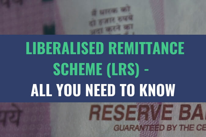 An image of a zoomed in Indian Rupee bill of 2000 denomination with the title - Liberalised Remittance Scheme (LRS) - All You Need To Know