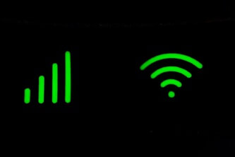 An image of network connection bars portraying network signal strength