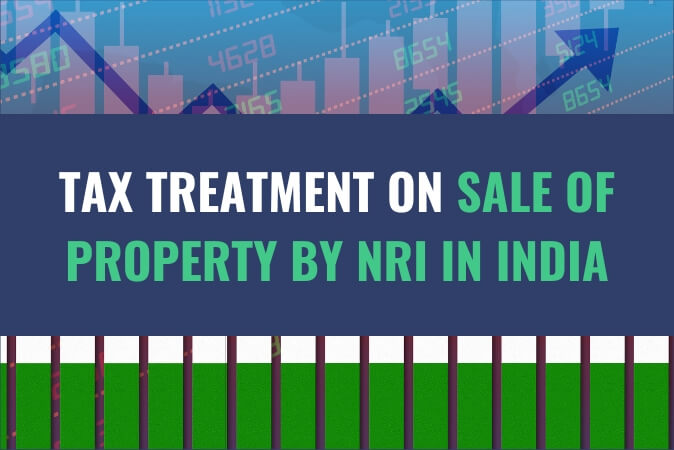 An image of a graph with a bold upward arrow with the title - Tax Treatment On Sale Of Property By NRI In India