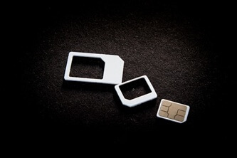 An image of SIM cards and their trays