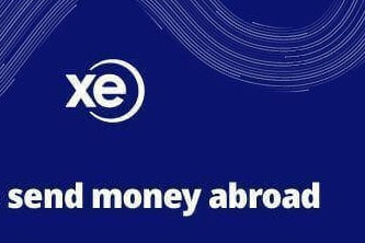 A graphic showing how to send money abroad with XE Money Transfer