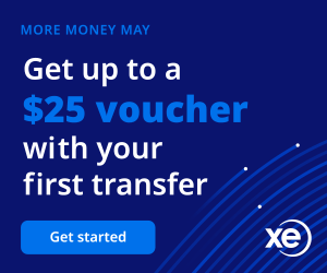 MAY PROMOTION: Register and transfer over GBP 500 in May and get up to a GBP 25 Amazon voucher!