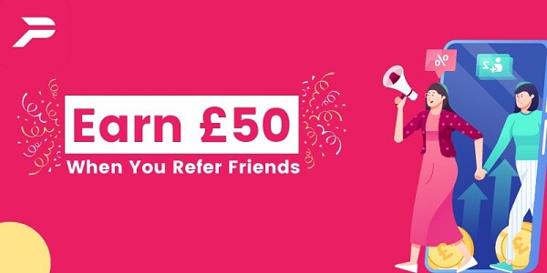 Refer 3 Friends to Earn GBP 50