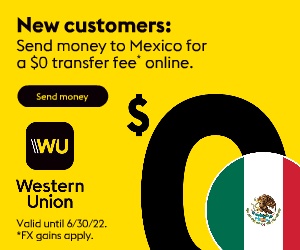 Send money to Mexico with 0 fee