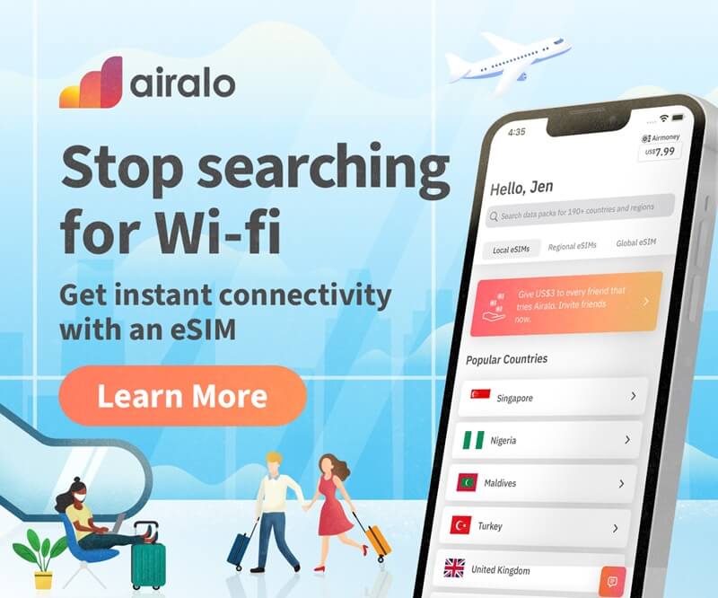 An image showing how Airalo eSIMs can help stay connected when traveling internationally