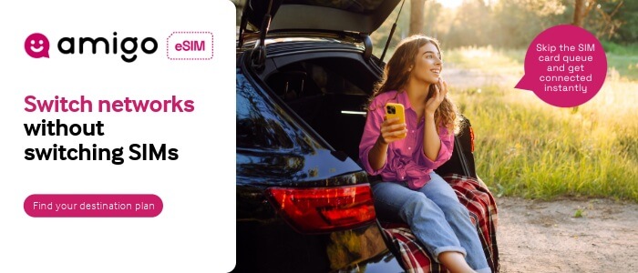 An image showing Amigo eSIM's global coverage