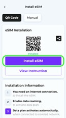 How to activate an Esimatic eSIM - install your purchased eSIM