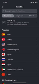 How to purchase a new eSIM data plan with Yesim