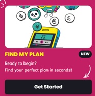 An image showing how to use Sim Local's Find My Plan feature