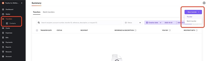 How to send money overseas with Airwallex - start a new money transfer