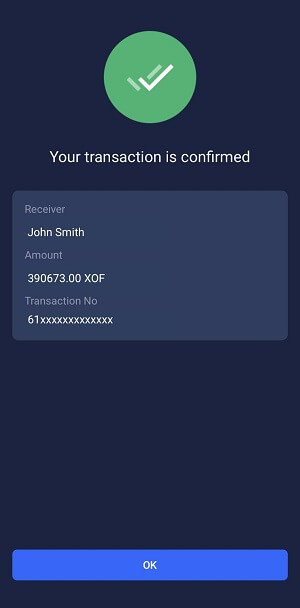 How to send money with e-Pocket - money transfer completed