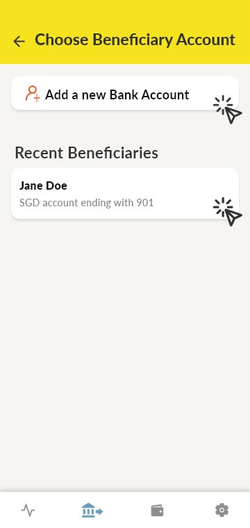 How to send money with MoneyMatch - enter your recipient's information