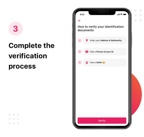 How to send money with PassTo - Complete the verification process