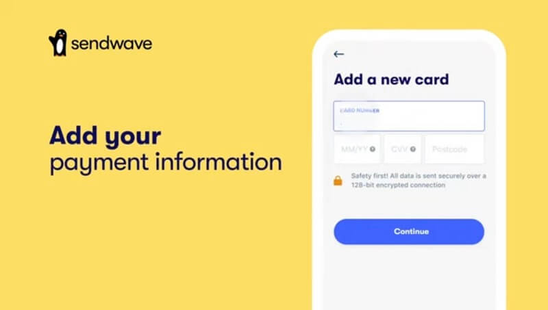 How to send money with Sendwave - Link your debit card to your account
