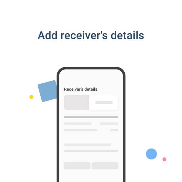 How to send money with TransferGo - Add recipient information
