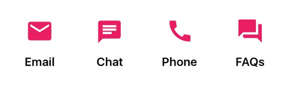 PassTo customer support options