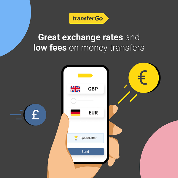 Send money with TransferGo to get great rates and low fees