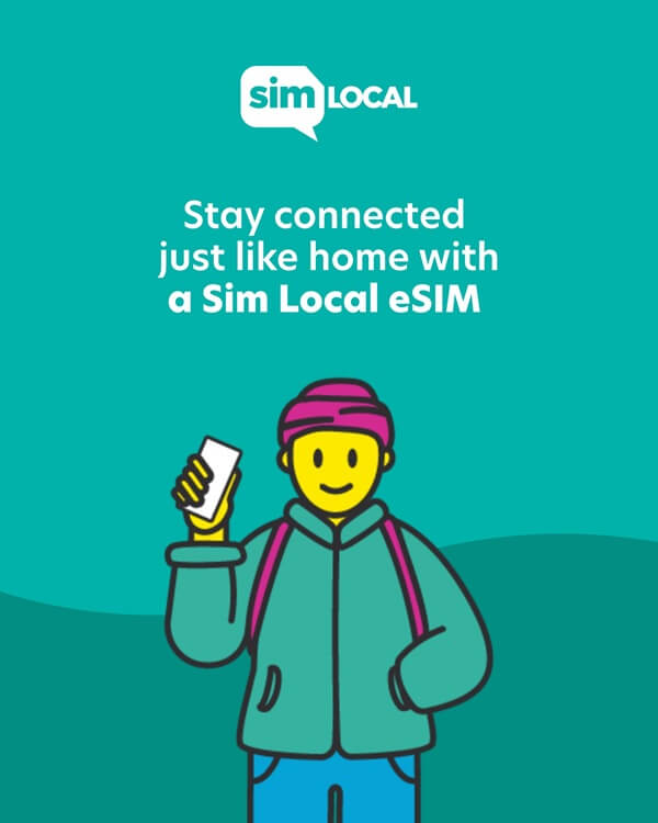 An image showing how Sim Local helps with global connectivity