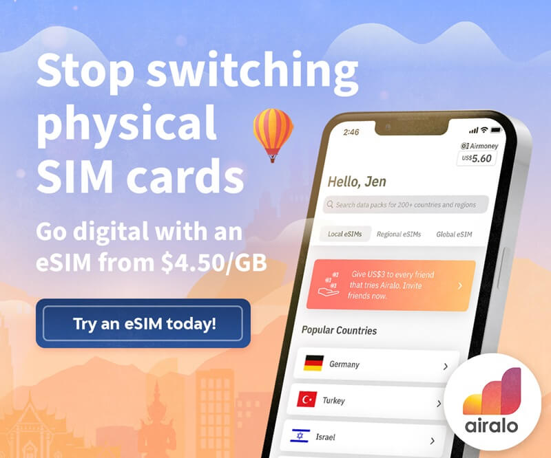 An image showing how to use Airalo for staying connected overseas