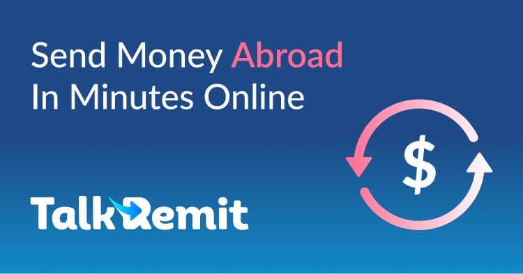 An image showing a TalkRemit international money transfer banner