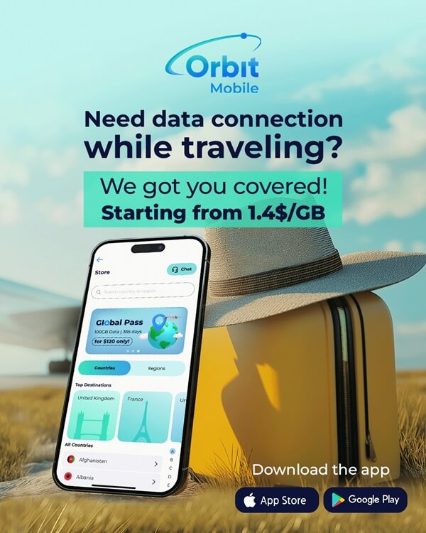 An image showing Orbit Mobile eSIMs and their features