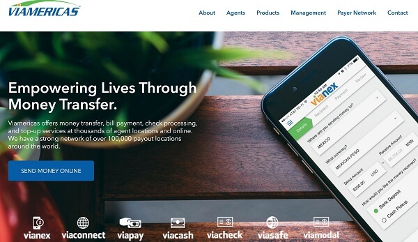 An image showing what is Viamericas and the primary services it provides